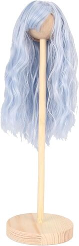 GLOGLOW Doll Wig Hair with Long Curly Design, Comfortable Artificial 1/6 High Temp Silk Hair Wig Suitable for 15.5-17cm Dolls (Peach Color) in Saudi Arabia