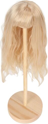 GLOGLOW Doll Wig Hair with Long Curly Design, Comfortable Artificial 1/6 High Temp Silk Hair Wig Suitable for 15.5-17cm Dolls (Peach Color) in Saudi Arabia