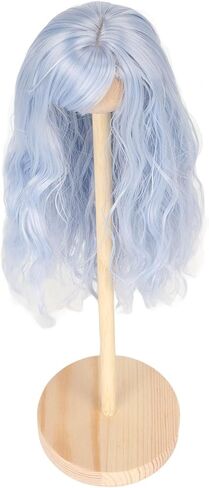 GLOGLOW Doll Wig Hair with Long Curly Design, Comfortable Artificial 1/6 High Temp Silk Hair Wig Suitable for 15.5-17cm Dolls (Peach Color) in Saudi Arabia