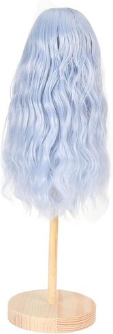 GLOGLOW Doll Wig Hair with Long Curly Design, Comfortable Artificial 1/6 High Temp Silk Hair Wig Suitable for 15.5-17cm Dolls (Peach Color) in Saudi Arabia