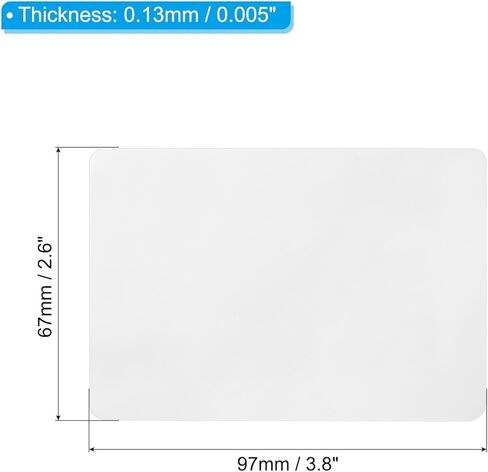 PATIKIL Thermal Laminating Pouches, 200 Pcs Transparent Laminating Sheets 3 Mil 3.8"x2.6 Laminator Pouches for Laminator Machine, Card, Photo Protect, DIY in Saudi Arabia
