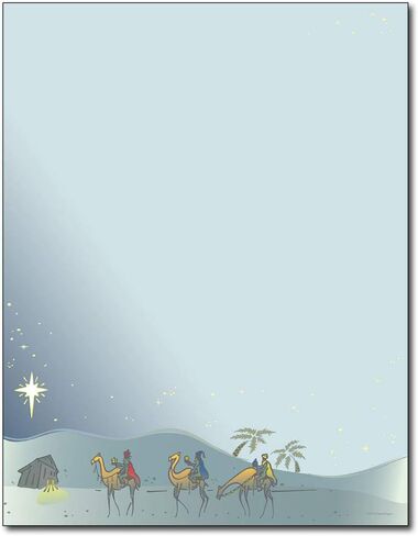 قرطاسية عيد الميلاد من ثري كينغز - 80 ورقة in Saudi Arabia