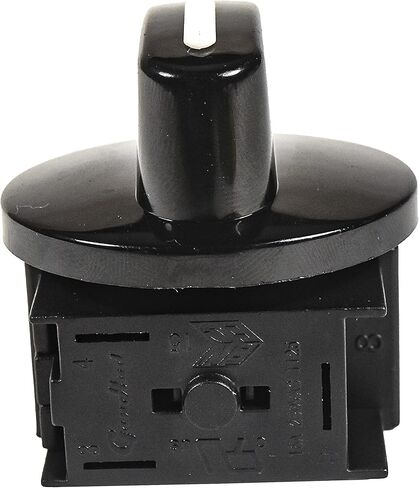 HQRP Heavy-Duty Rotary Switch 3-Position 2-Speed 120V-250V, 15A Fan Heater Speed Selector, UL Listed in Saudi Arabia