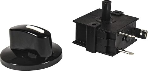 HQRP Heavy-Duty Rotary Switch 3-Position 2-Speed 120V-250V, 15A Fan Heater Speed Selector, UL Listed in Saudi Arabia