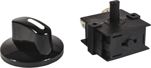 HQRP Heavy-Duty Rotary Switch 3-Position 2-Speed 120V-250V, 15A Fan Heater Speed Selector, UL Listed in Saudi Arabia