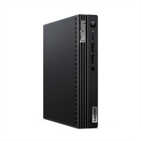 Lenovo ThinkCentre M80q Gen 3 Business Mini Desktop (Intel i5-12500T 6-Core, 32GB DDR5 4800MHz RAM, 1TB PCIe SSD, Intel UHD 770, WiFi, Bluetooth, HDMI, USB 3.2, Display Port, Black, Win 10 Pro) in Saudi Arabia