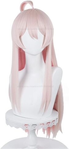شعر مستعار أنيمي كوسبلاي بطول 70 سم شعر مستعار للحفلات باللون الوردي المختلط للنساء والفتيات in Kuwait