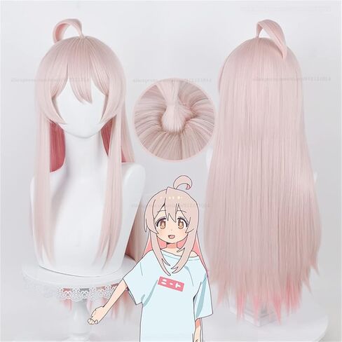 شعر مستعار أنيمي كوسبلاي بطول 70 سم شعر مستعار للحفلات باللون الوردي المختلط للنساء والفتيات in Kuwait