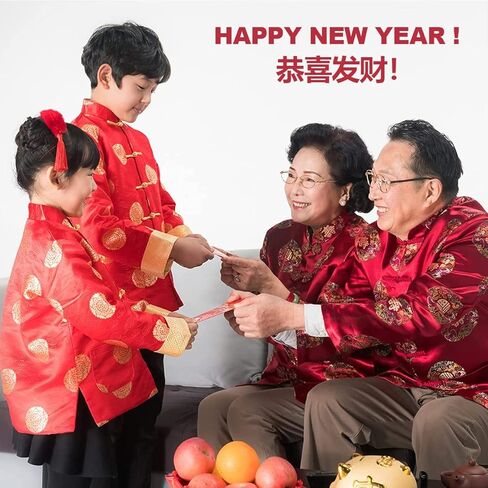 48 قطعة من الأظرف الحمراء للسنة الصينية الجديدة، حزم أموال محظوظة لعام التنين هونغ باو مع 24 نمطًا سميكًا للعام الصيني الجديد 2024 مظاريف حمراء لمهرجان الربيع (التنين الصيني) in Kuwait