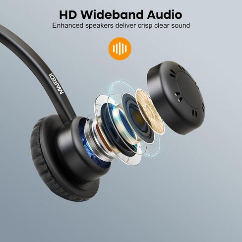 Mairdi Phone Headset with Microphone Noise Canceling, Telephone Headset with RJ9 Jack for Landline Deskphone, Office Headset for Call Centers, Works for Yealink Avaya Cisco Polycom in Saudi Arabia