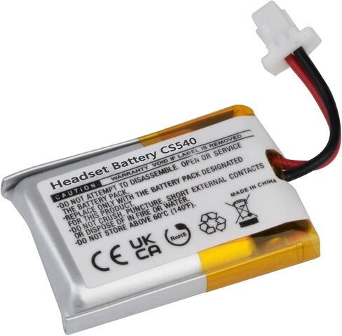 Hisewen CS540 بطارية 2 حزمة، C054 بطارية بديلة لبلنترونيكس CS540 CS540A C054 سماعة رأس لاسلكية 84479-01، 86180-01 in Kuwait