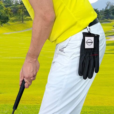 Golf Glove Holder 2 PC - Not to The Pocket, But to The Waist - Both Sides Velcro Loop Holder Grabber Keeper - On Course Golf Accessories - Golf Gifts… in Saudi Arabia