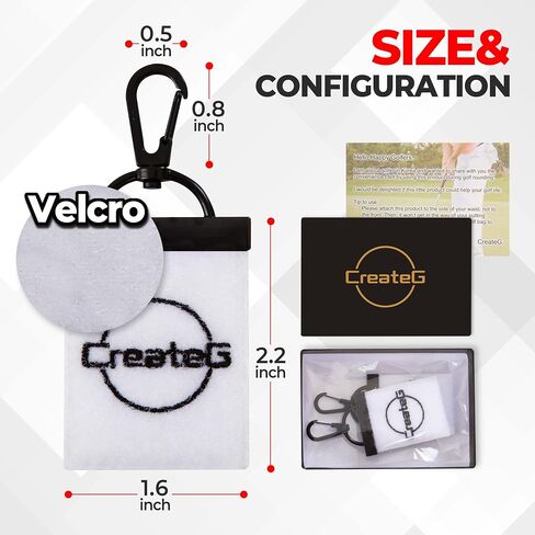 Golf Glove Holder 2 PC - Not to The Pocket, But to The Waist - Both Sides Velcro Loop Holder Grabber Keeper - On Course Golf Accessories - Golf Gifts… in Saudi Arabia