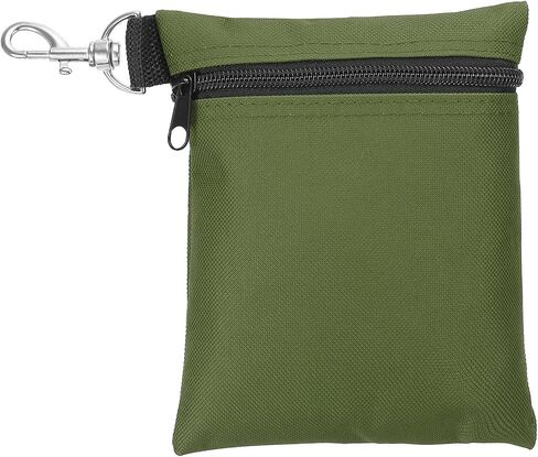 PATIKIL Golf Tee Pouch, Zipper Golf Ball Bag with Metal Lobster Claw Clip for Men Women Valuables Holder in Saudi Arabia