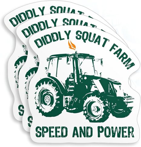 (3 قطع) ملصقات Diddly Squat Farm Speed ​​and Power ملصقات ممتصة للصدمات ملصق جرار زراعي اقتباس من الفينيل ملصقات مقطوعة بالقالب للسيارات والشاحنات والقبعة الصلبة وزجاجة مياه وخوذة الكمبيوتر المحمول وهدايا ديكور مقاس 2 بوصة in Saudi Arabia