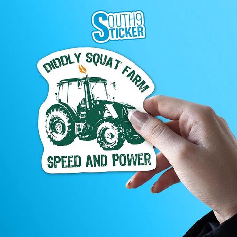 (3 قطع) ملصقات Diddly Squat Farm Speed ​​and Power ملصقات ممتصة للصدمات ملصق جرار زراعي اقتباس من الفينيل ملصقات مقطوعة بالقالب للسيارات والشاحنات والقبعة الصلبة وزجاجة مياه وخوذة الكمبيوتر المحمول وهدايا ديكور مقاس 2 بوصة in Saudi Arabia