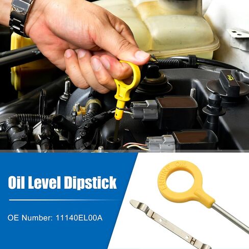uxcell 1 Pcs Engine Oil Dipstick Engine Oil Fluid Level Dipstick for Nissan Versa S SL 1.8L L4 Gas 2007-2011 No.11140EL00A in Saudi Arabia