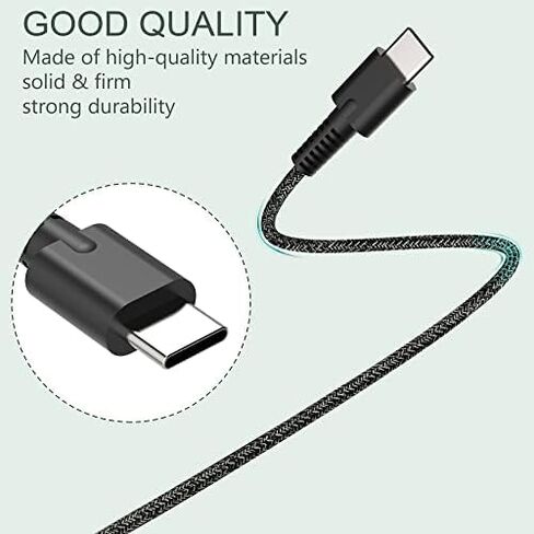 شاحن HP USB C 90 وات جديد نحيف، مناسب لـ Hp Spectre X360، EliteBook 1040 G4، Chromebook شحن سريع من النوع C محول طاقة للكمبيوتر المحمول للسفر in Kuwait