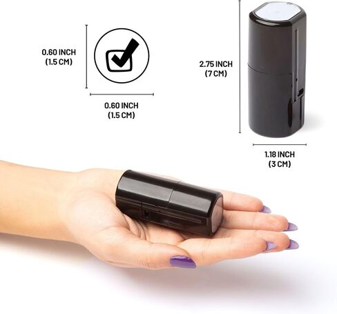 Self-Inking Teacher Stamps for Grading, Multicolor Assessment Stamp, Motivational Feedback Stamps, Homework Review Stamps, Praise Stamp Gift (Red, Check) in Saudi Arabia
