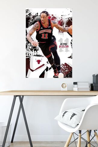 Trends International NBA Chicago Bulls - ملصق حائط DeMar DeRozan 22، 22.37 بوصة × 34.00 بوصة، نسخة غير مؤطرة in Saudi Arabia