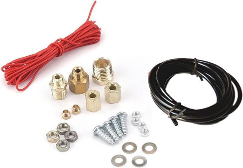 KYMY Triple Gauge Kit,Oil Volt Water Gauge - Chrome Oil Pressure, Voltage,and Water Temperature,3 in 1 Car Triple Meter Auto Gauge Set in Saudi Arabia