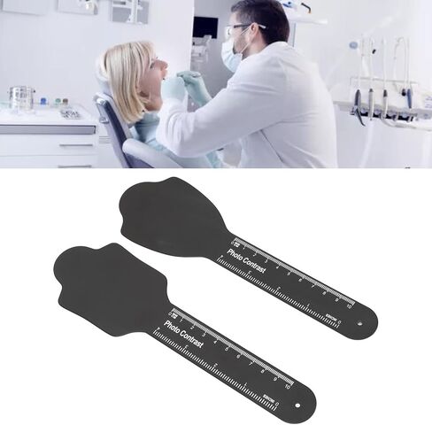 تباين الصور، تباين التصوير الفوتوغرافي للأسنان من سبيكة احترافية، قطعتان من لوحة خلفية سوداء للأسنان للعناية بالفم، أدوات تنظيف الأسنان القوية in Kuwait