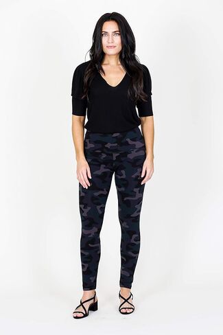 INTRO. Tummy Control High Waist Pull-On Cotton Poly Spandex Legging Denim in Saudi Arabia