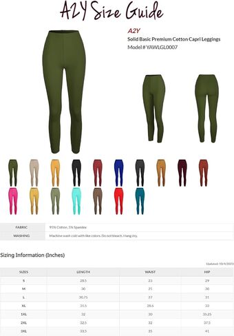 Women's Solid Basic Premium Cotton Capri Leggings in Saudi Arabia