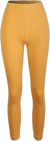 Women's Solid Basic Premium Cotton Capri Leggings in Saudi Arabia