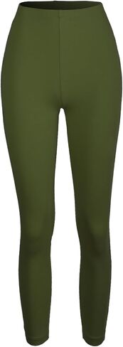 Women's Solid Basic Premium Cotton Capri Leggings in Saudi Arabia