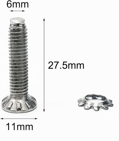 M6 x 27.5mm مسمار غسالة من الفولاذ المقاوم للصدأ لغسالات دوامة باناسونيك هاير، مسامير استبدال الغسالة in Kuwait