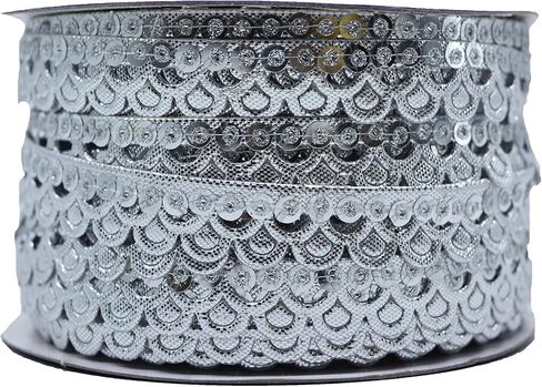 Craft Love Gota Patti Lace Border 18.5 Yards/ 17 Meters for Saree Blouse Dupatta Lehenga Sewing Crafts (1.5 cm Wide), ART-18042022B1 in Saudi Arabia