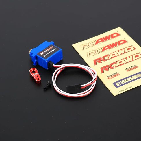 RCAWD 2.6 كجم مؤازرة تروس معدنية كاملة مع مؤازرة معدنية 25T لـ Traxxas TRX-4M 1/18 4WD RCAWD أجزاء بوابة خزانة مختلفة باللون الأزرق in Saudi Arabia