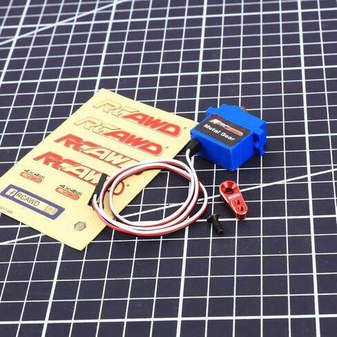 RCAWD 2.6 كجم مؤازرة تروس معدنية كاملة مع مؤازرة معدنية 25T لـ Traxxas TRX-4M 1/18 4WD RCAWD أجزاء بوابة خزانة مختلفة باللون الأزرق in Saudi Arabia