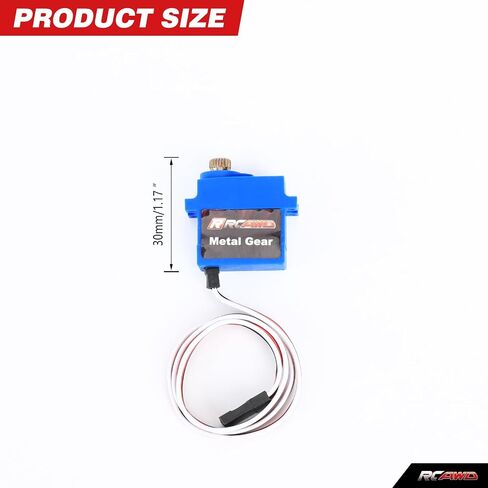 RCAWD 2.6 كجم مؤازرة تروس معدنية كاملة مع مؤازرة معدنية 25T لـ Traxxas TRX-4M 1/18 4WD RCAWD أجزاء بوابة خزانة مختلفة باللون الأزرق in Saudi Arabia