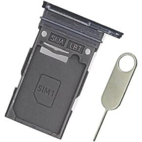 Replacement Single SIM Card Tray for Samsung Galaxy S23 FE SM-S711U S711U1 - USA Version (Graphite/Black)