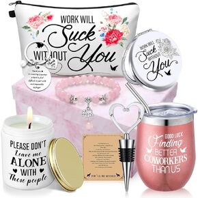 Farewell Gifts Coworkers Going Away Gift for Women Lucky Goodbye Gifts Christmas Gift Box for Coworker Lady Manager Employee (Good Luck)