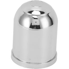 Aramox Trailer Hitch Ball Coupler Cover Tow Bar Chrome Plated Protection Cover for 50mm 2in 1‑7/8in Hitch Balls for Trailer Off Road Vehicle