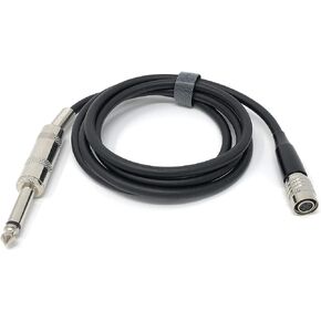 J&P Instrument Guitar Input Cable for Audio-Technica Wireless Body-Pack Transmitters