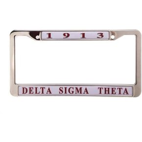 Delta Sigma Theta New Metal License Plate Frame