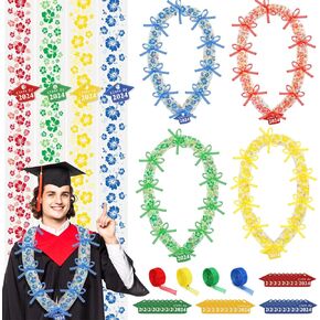 NNG 36 مجموعة من أدوات صنع حلوى التخرج من فئة 2024 من أكياس حلوى هاواي للتخرج، مجموعة أنابيب حلوى لي هدية شريط هدية لمستلزمات حفلات التخرج in Kuwait