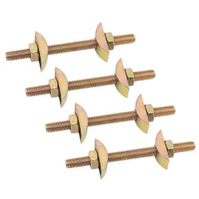 4Sets M8x100mm Color Zinc Furniture Fastening Connectors Countertop Connector Table Top Fasteners Joint Connector Drawbolt Pack Miter Draw Bolt Countertop Flip Connector