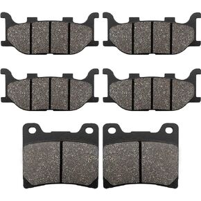 Front and Rear Brake Pads for YAMAHA VSTAR 1100 XVS1100 Custom Midnight 07-08, XVS1100 Classic/Custom/Silverado 99-09, Virago 1100 XV1100, Dragstar 1100 XVS1100 XVS1100A