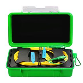 OTDR SC/UPC-SC/UPC 1KM Fiber Optic Transmission Launch Cable Box Fiber Optic Testing Extension cable Fiber Optic Transmission Cable Ring Test Tools OTDR Dead Zone Eliminator Fiber Optic Test Tool