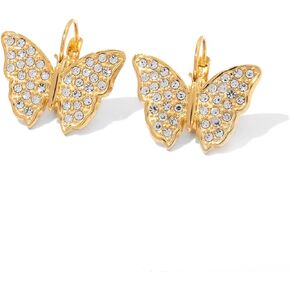 Gold Hoop Earrings Studs for Women Trendy 14K Gold Plated Turquoise Leverback Dangle Earrings Dangling Hypoallergenic Fashion Lightweight Jewelry Gift for Women Girls Wedding Graduation Part