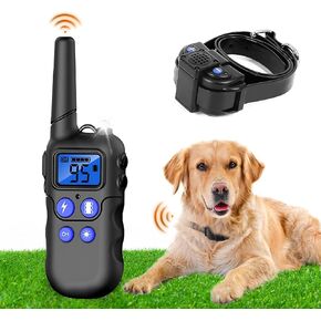 Walkie Talkie Shock Collar for Dogs, Dog Training Collar - 6500ft Dog Shock Collar with Remote Control, Rechargeable e-Collar with 4 Training Modes, Shock Collar for Dogs 15-120 Lbs Waterproof