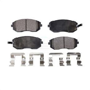 Front Brake Pads Compatible with 2014-2020 Nissan Rogue 2017-2021 Rogue Sport Ceramic Brake Pads w/Hardware 2015 2017 2018 2019 Replacement HZ1737