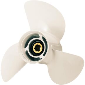 Boat Propeller for Yamaha Outboard Engine 60HP 70HP 75HP 80HP 85HP 90HP 115HP 130HP 4-1/4" Gearcase,15 Tooth,13 1/4x17-K 13.25x17 Pitch