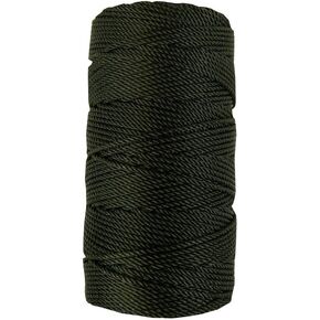 100% Tarred Nylon Twine, Abrasion and Rot Resistant Multi-Purpose Braided Twine (#36 1/4 lb)