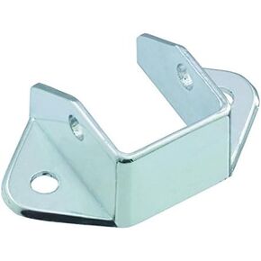 Harris Hardware 732-B Die Cast Zamac Headrail Bracket for 1 in. Panel Thickness, Chrome Plated